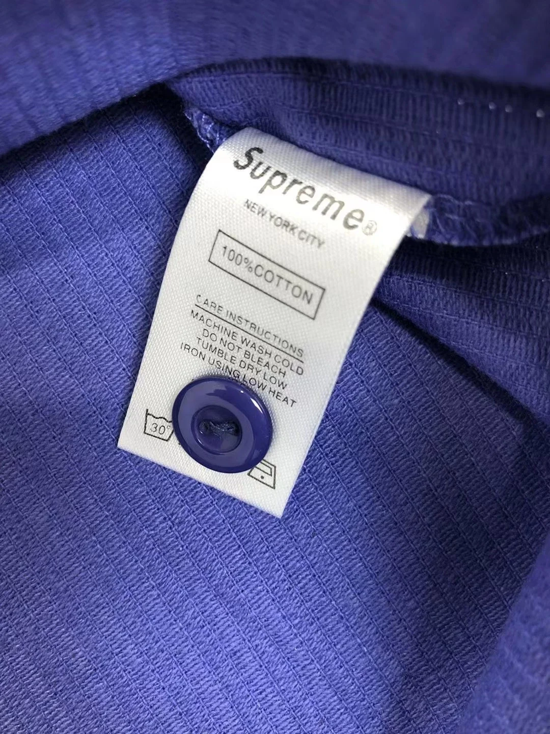 Supreme Corduroy Baseball Jersey 灯芯绒短袖棒球衫衬衫18SS