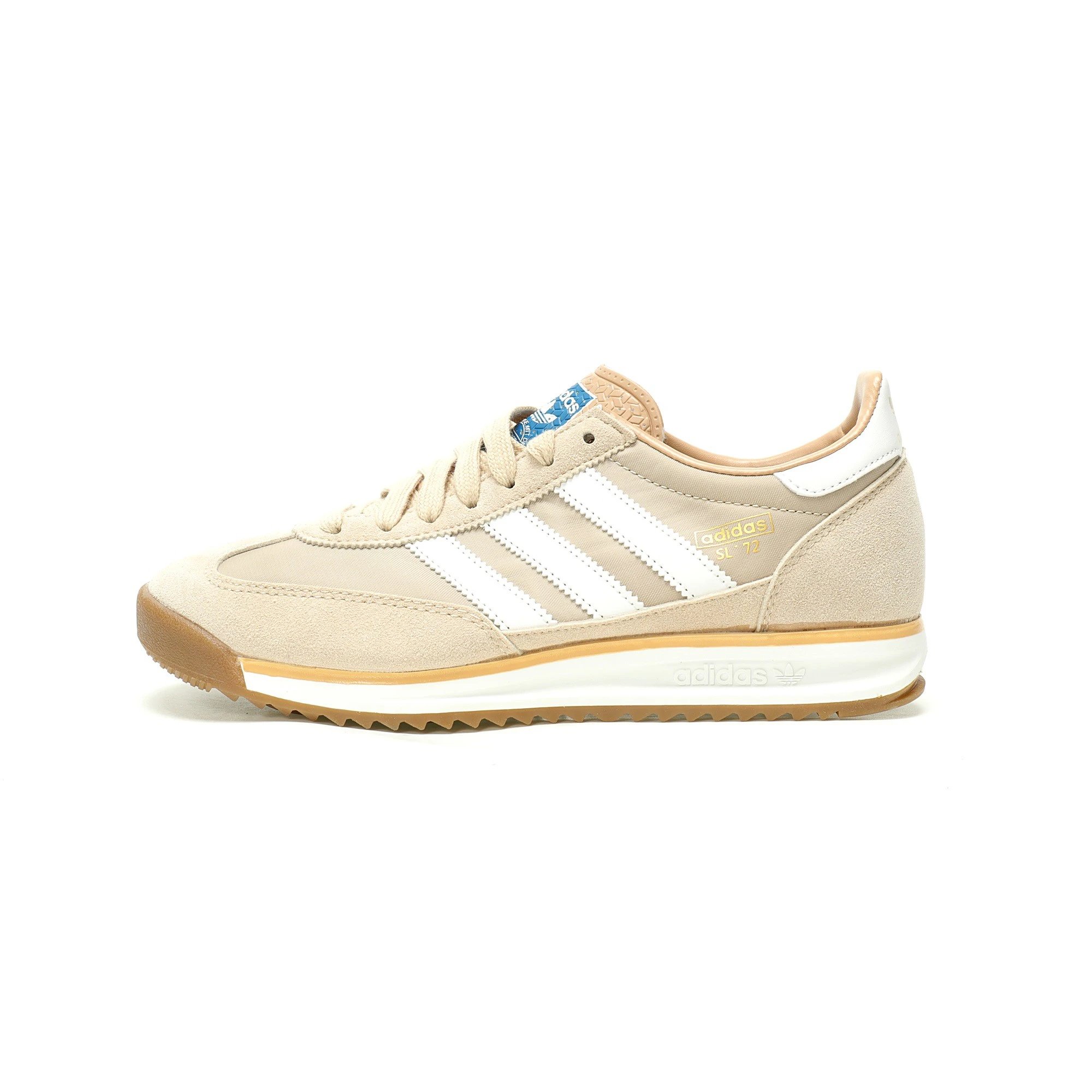 阿迪达斯Adidas  SL72 RS"Beige/White"系列德训足球风百搭低帮休闲运动板鞋“卡其白”JQ9554