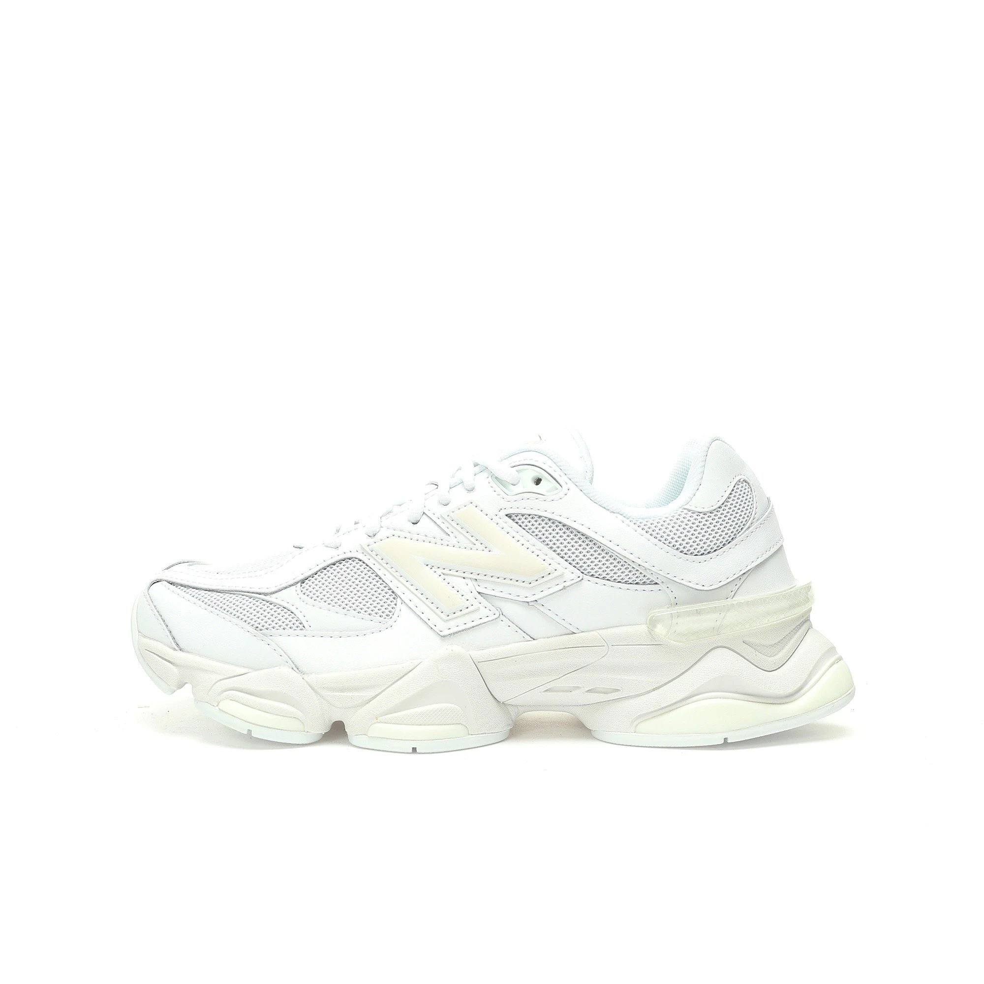 NB新百伦New Balance 9060"Triple White"系列复古百搭老爹风小象蹄休闲运动跑步鞋“全白”U9060NRJ