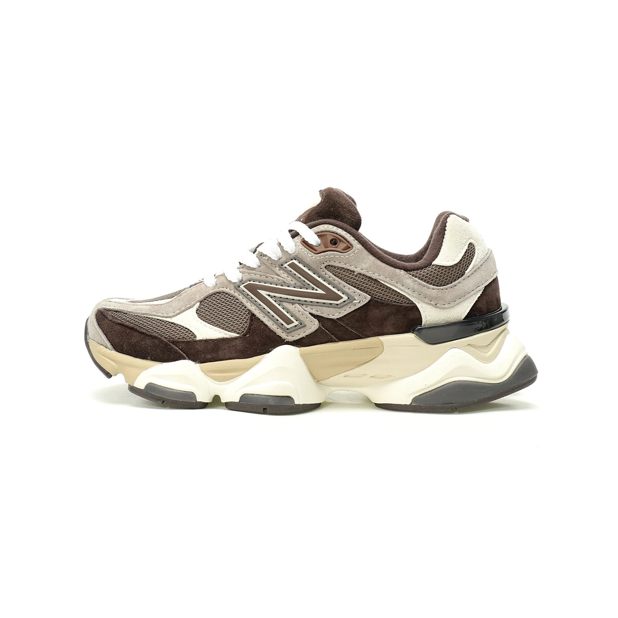 全新NB新百伦New Balance 9060"Thunder Brown"系列复古百搭老爹风小象蹄休闲运动跑步鞋“米白卡其棕”U90601BV
