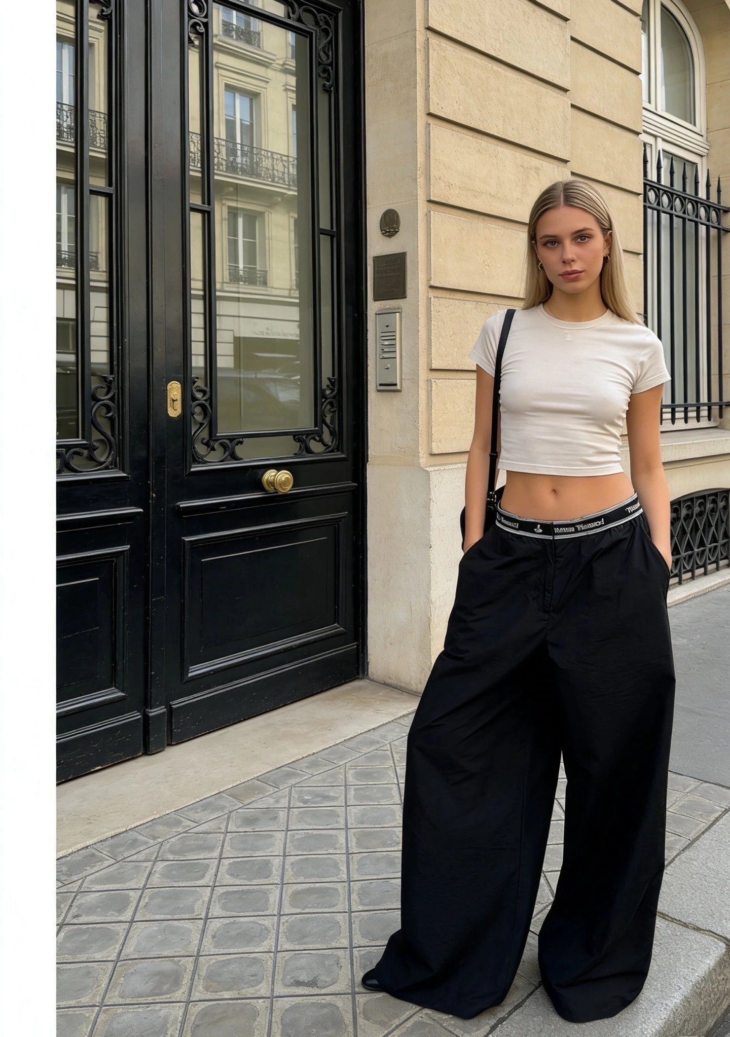 Original Vivienne Westwood Saturn Quick-Dry Wide-Leg Casual Pants