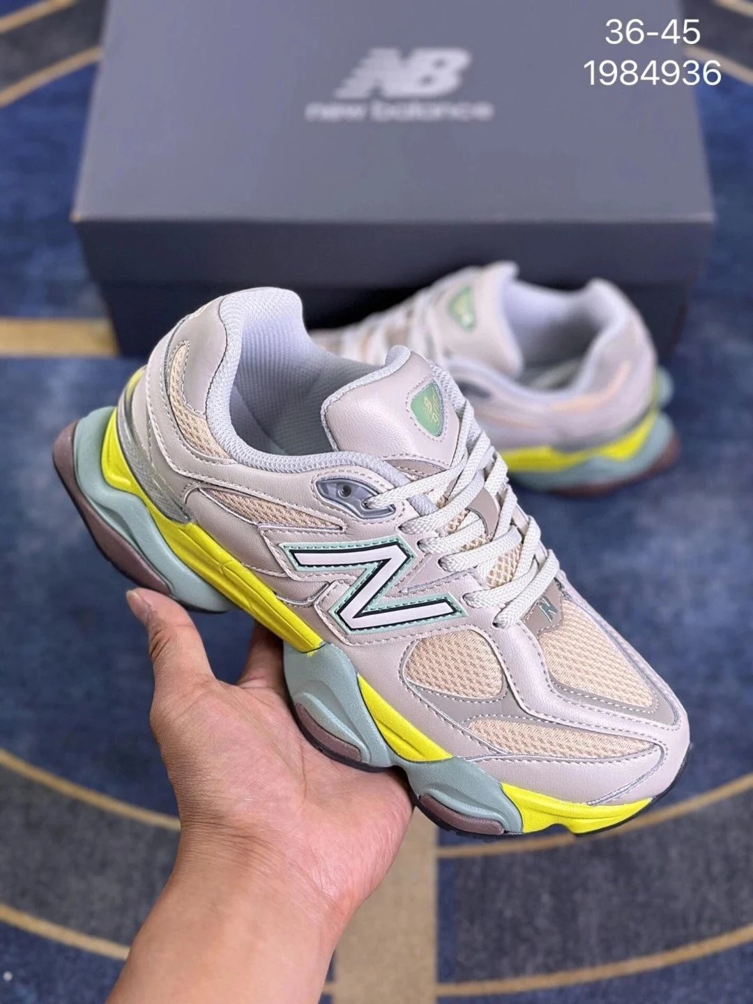 New Balance 2002R Pastel Yellow Green Sneakers Chunky Sneakers
