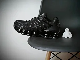 thumbnail for Shox TL Air Column Comfortable Versatile Shock Absorbing Non-slip Wearable Low Top Running Shoes Unisex Black BV1127-001