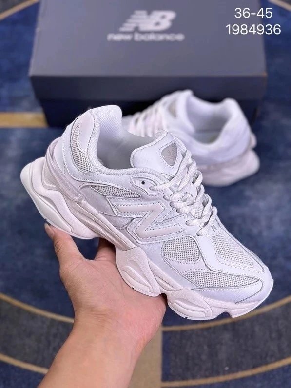 New Balance 9060 White Chunky Sneakers