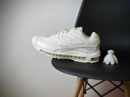 thumbnail for 【Collection】Sup x Air Max 98 TL Collaboration Shock Absorption Anti-Slip Air Cushion Running Shoes Low Top Retro Casual Shoes Men's Shoes Women's Shoes Black Black S