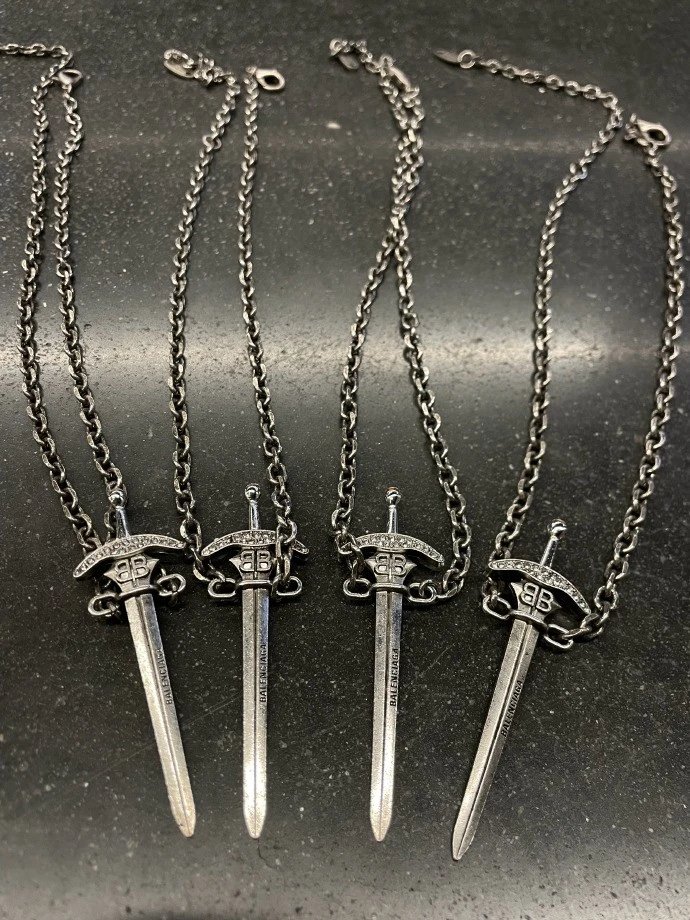 Balenciaga Sword Pendant Neckl