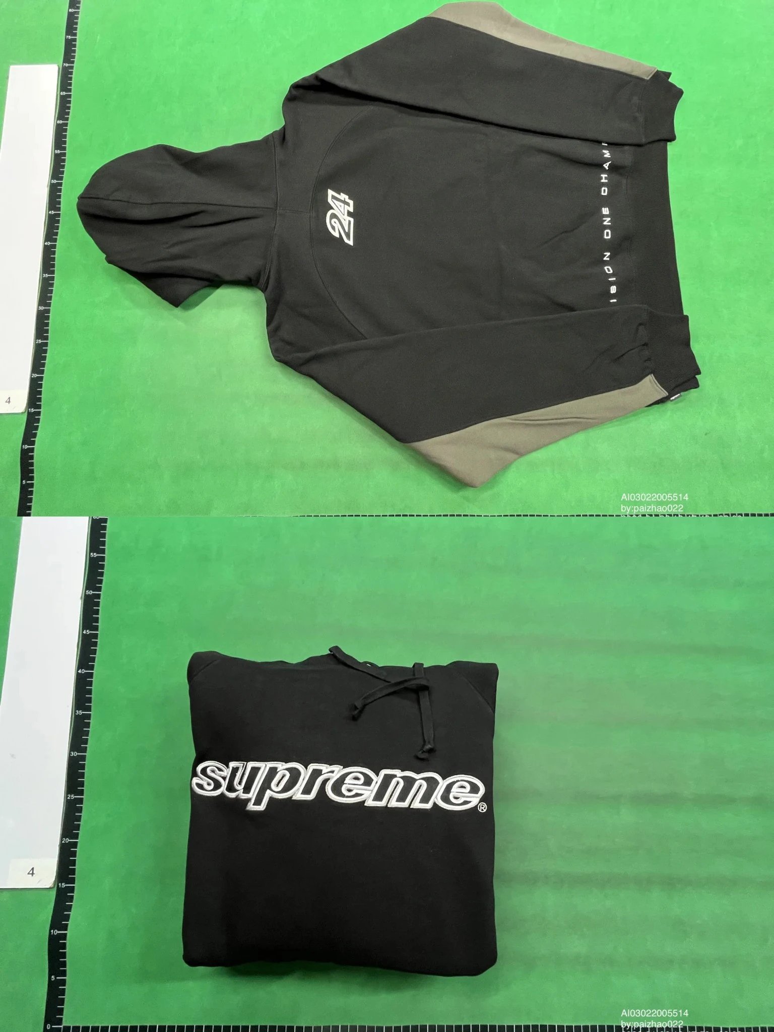 E576 Color blocked Black