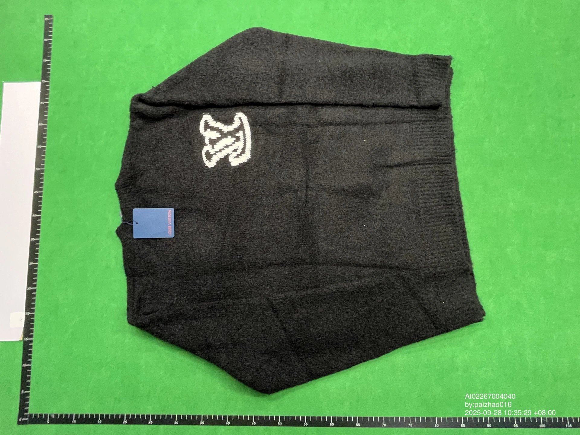 AMI Paris Half-Zip Knit Sweater Black - 5