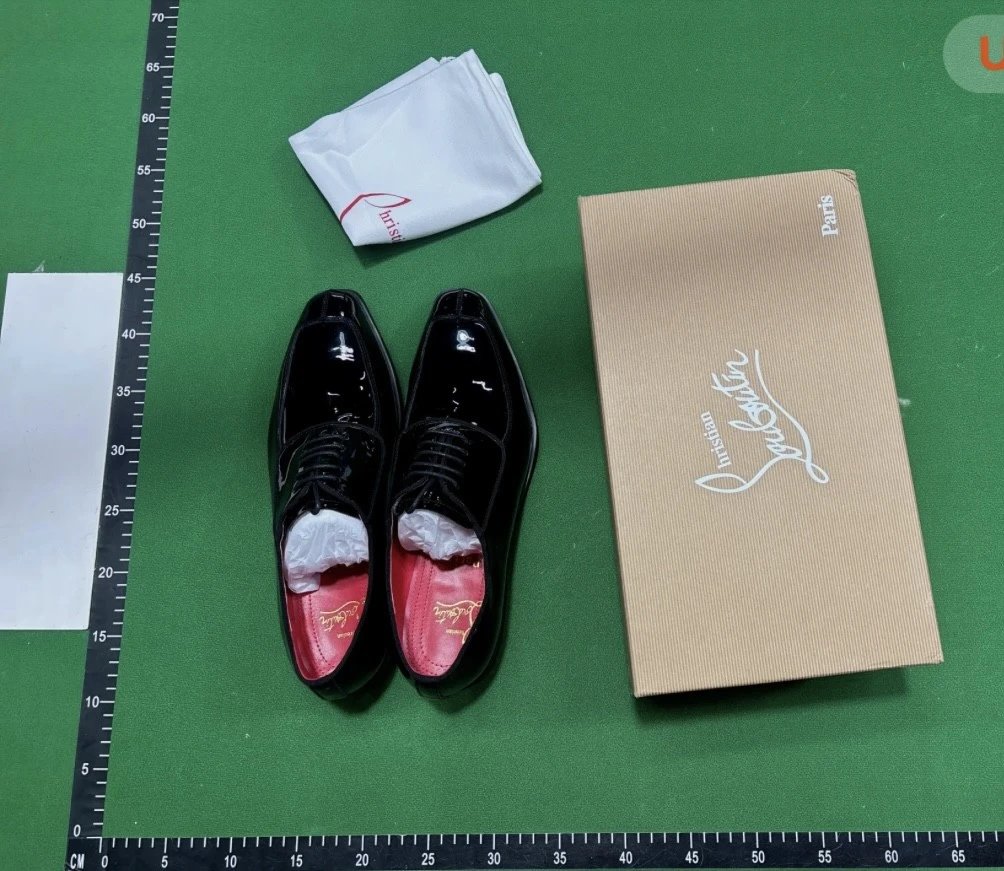 Shiny leather shoes