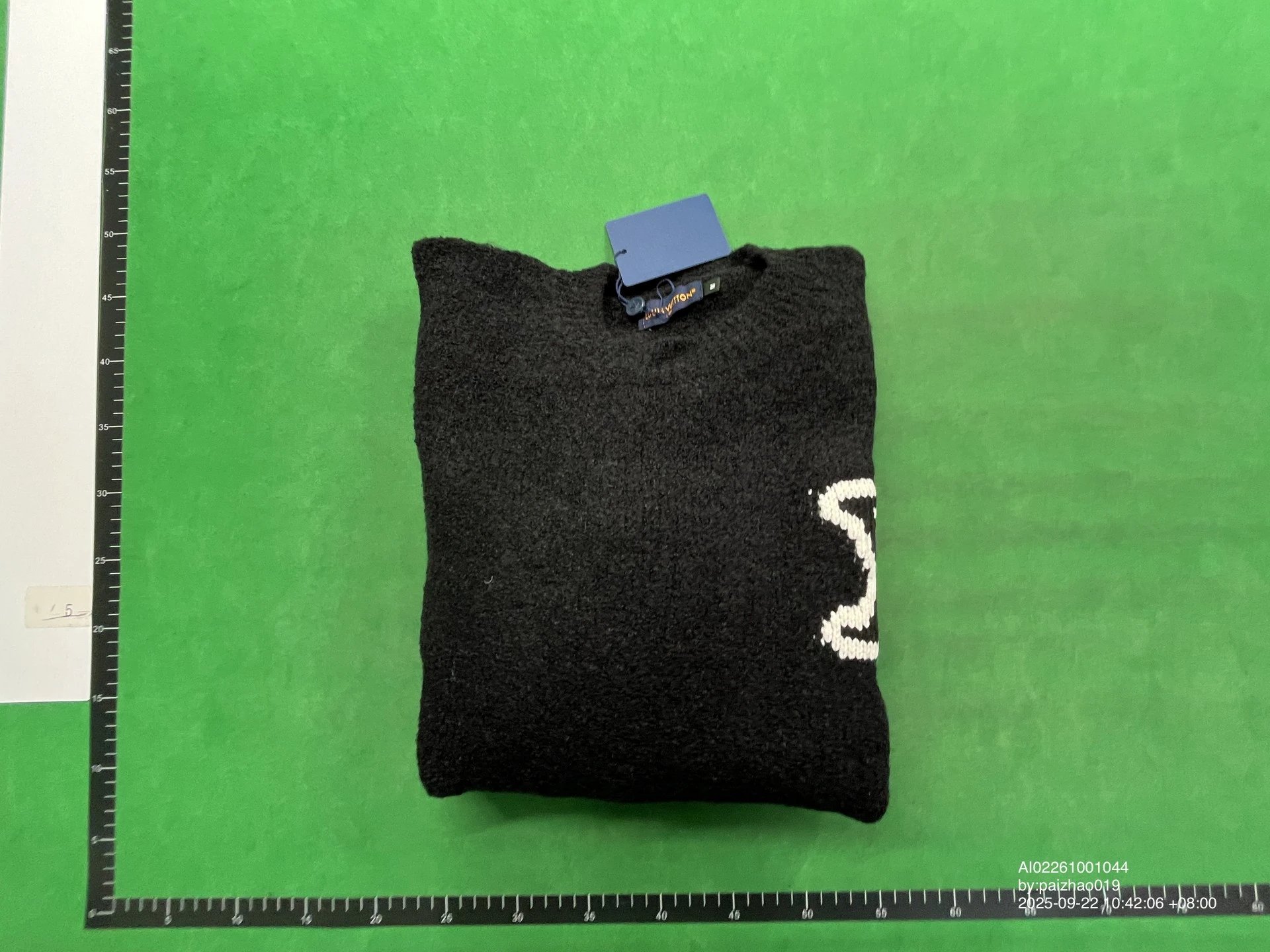 AMI Paris Half-Zip Knit Sweater Black - 7