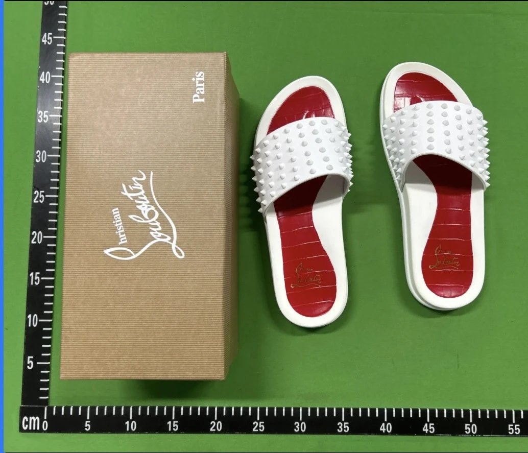 White nail slippers