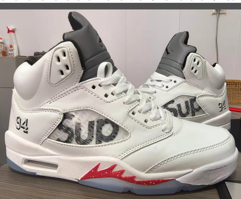 AJ5 Supreme White Original Box In Stock