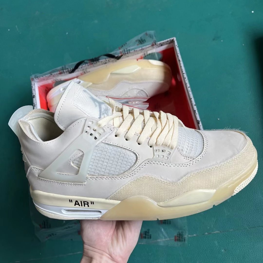 AJ4 Off-White Sail B Grade Original Box