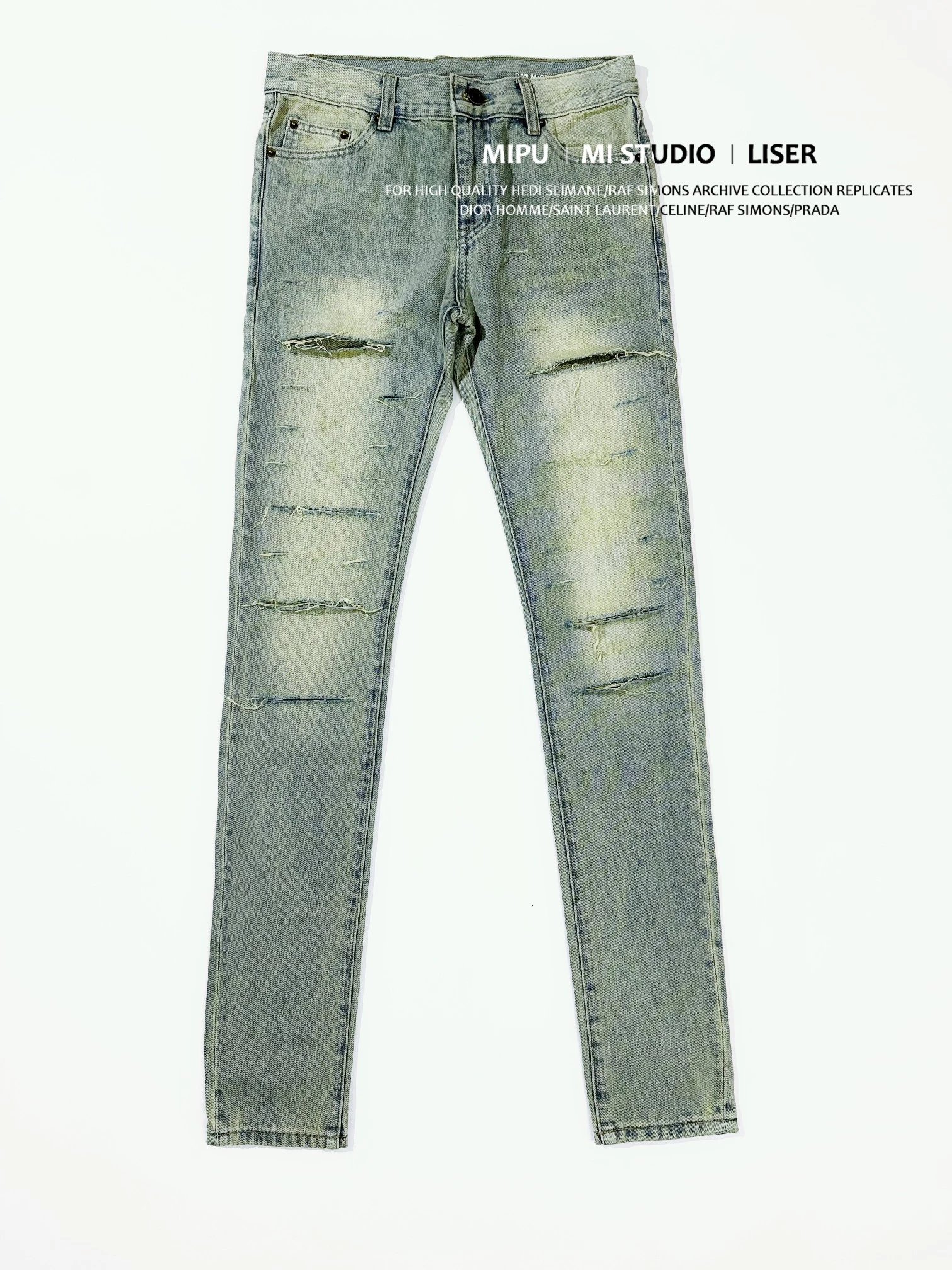 MIPU Home S Home Style Destruction Jeans in Stock Real Shot