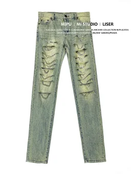 thumbnail for MIPU home S home style chain jeans spot real shot