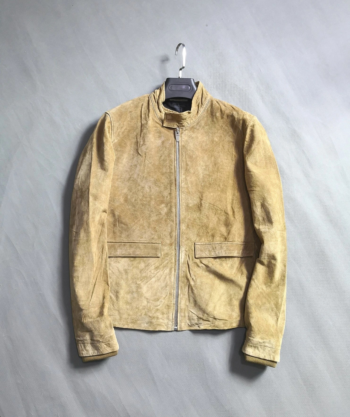 Zara Leather Trucker Jacket