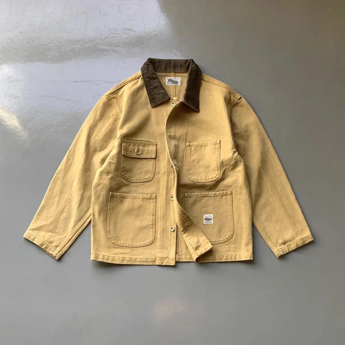 American Heavy Canvas Oversized Multi-Pocket Work Jacket