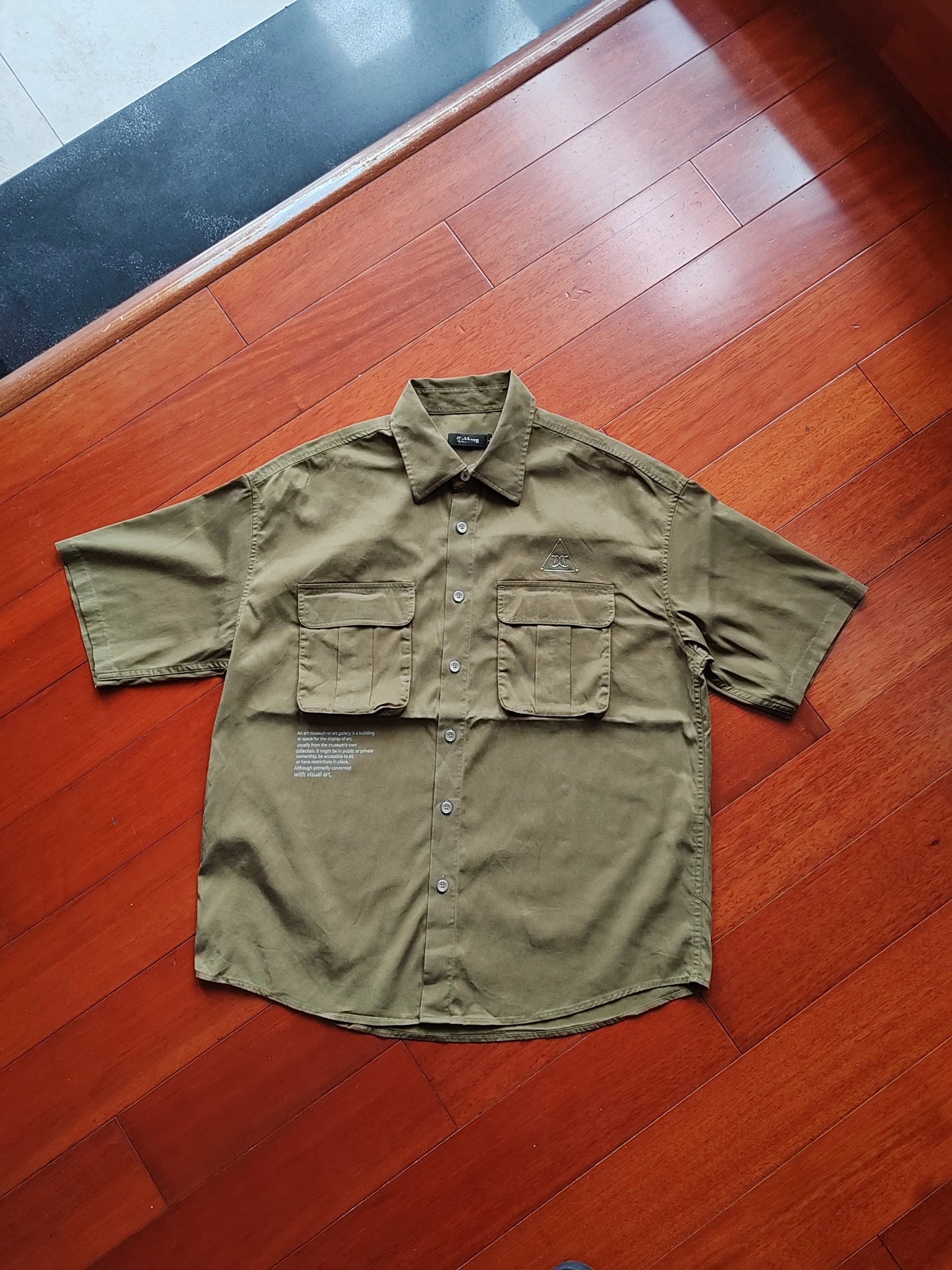 Cabbeen Tencel Cargo Short Sleeve Shirt