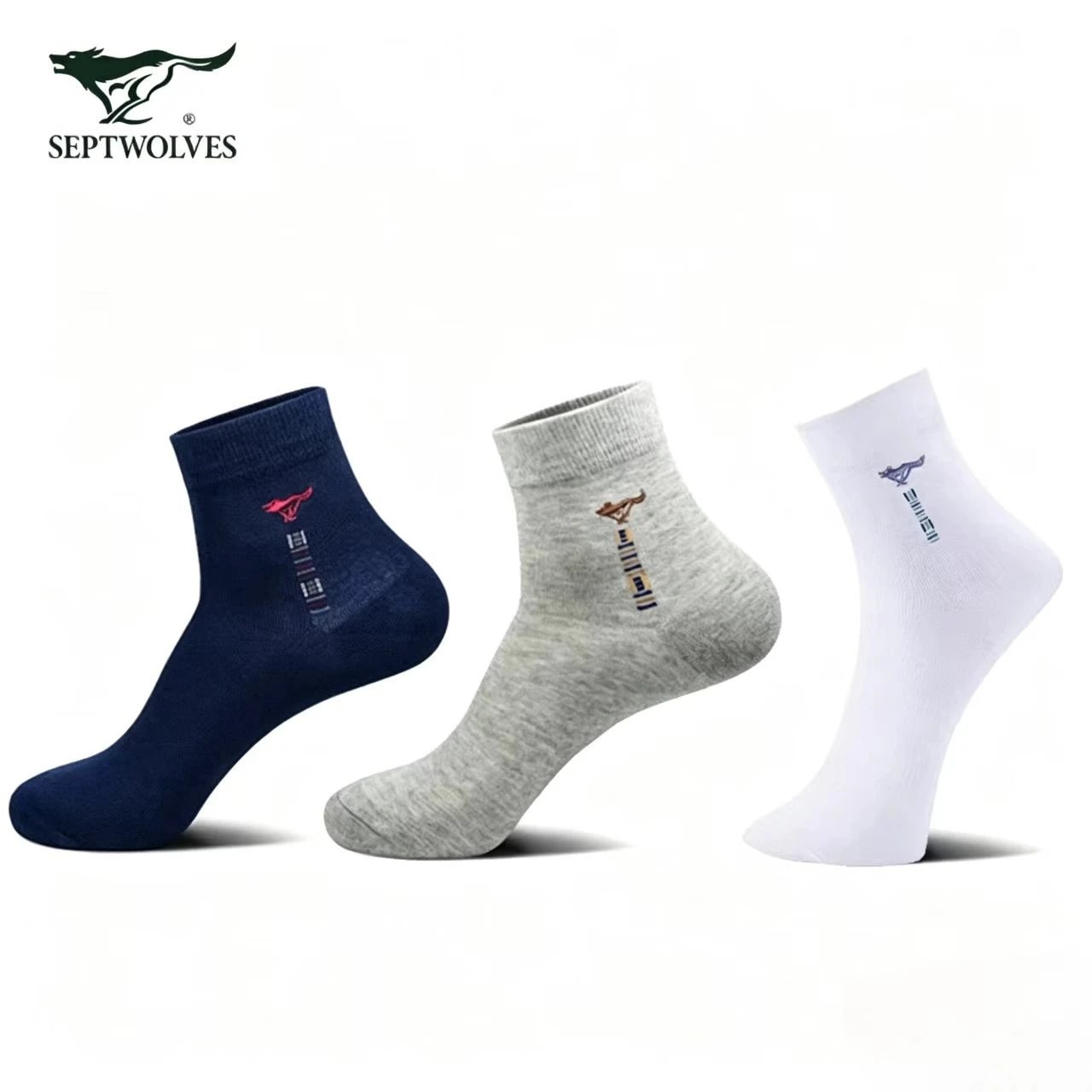 Seven Wolves Men's Cotton Dress Socks