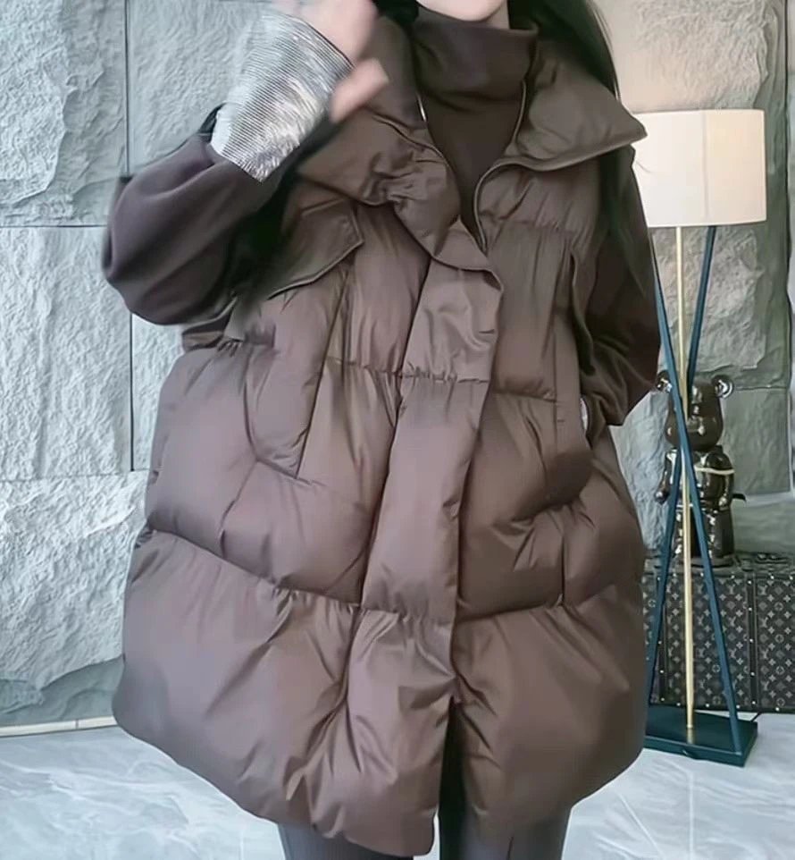 White Duck Down Puffer Vest