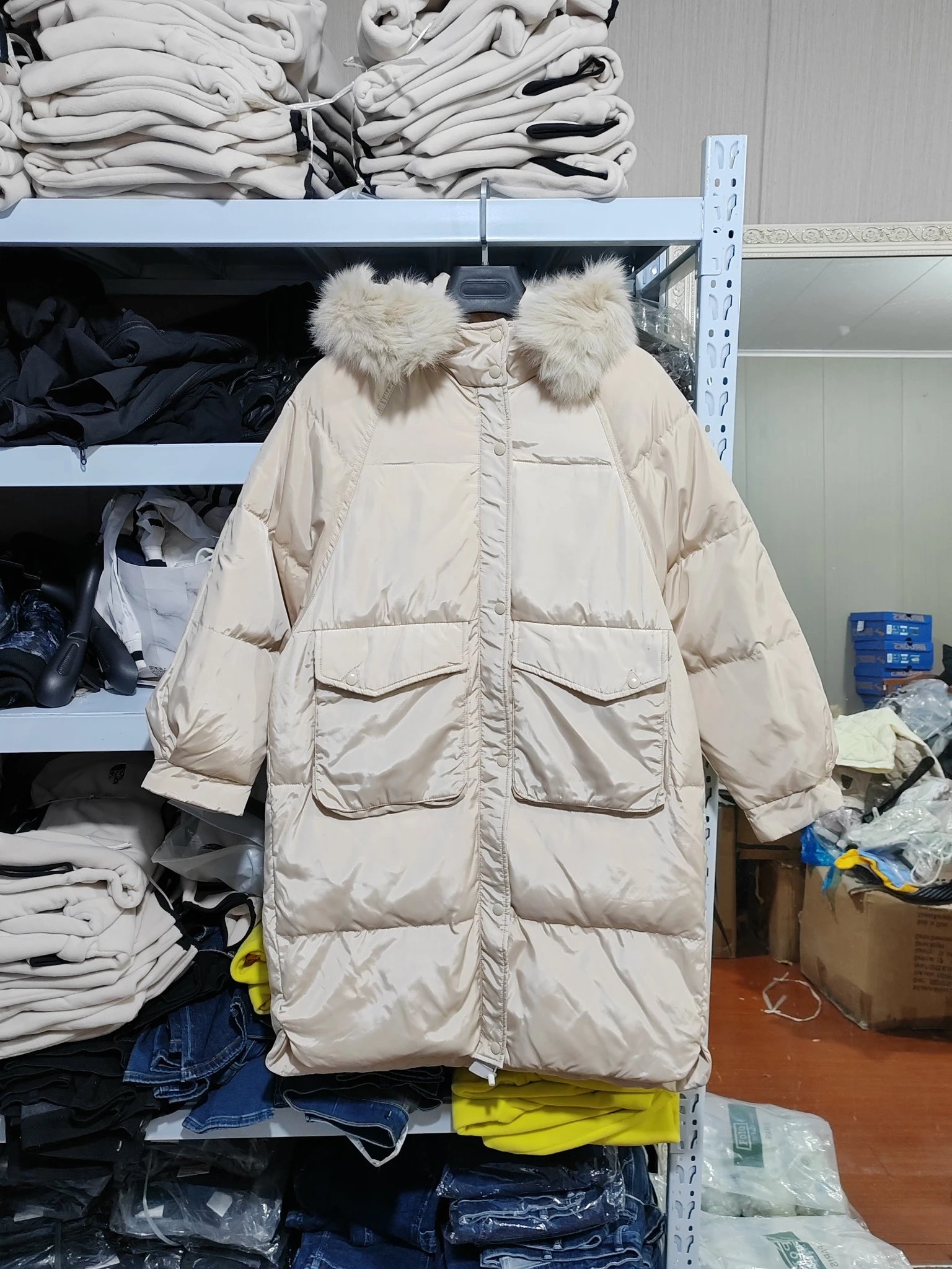 ONE MORE Polar Fox Fur Down Parka