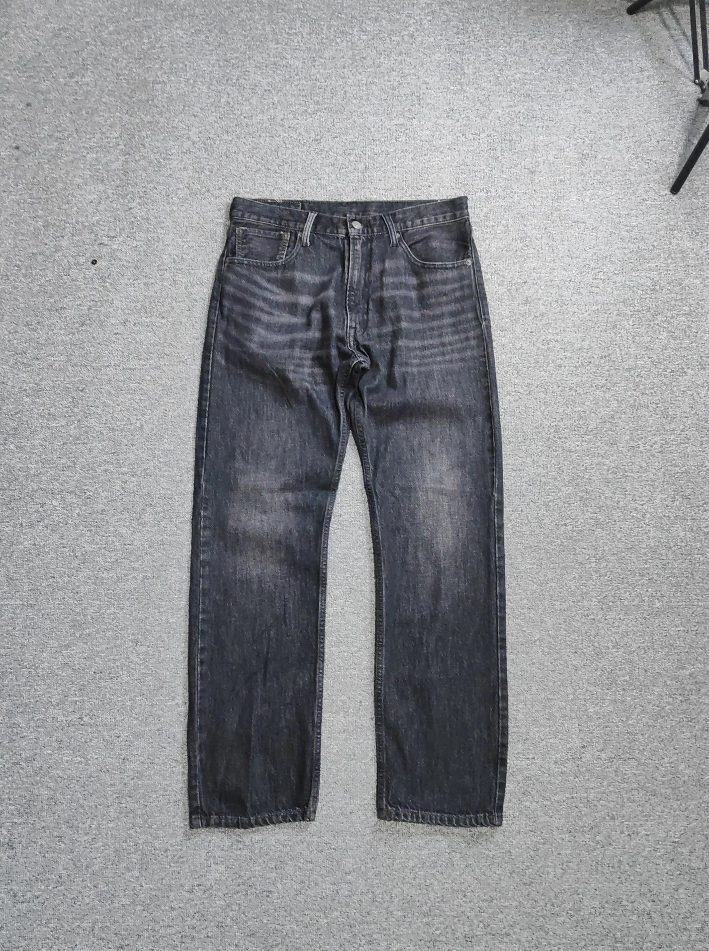 Levis 551Z Black Gray Straight Jeans