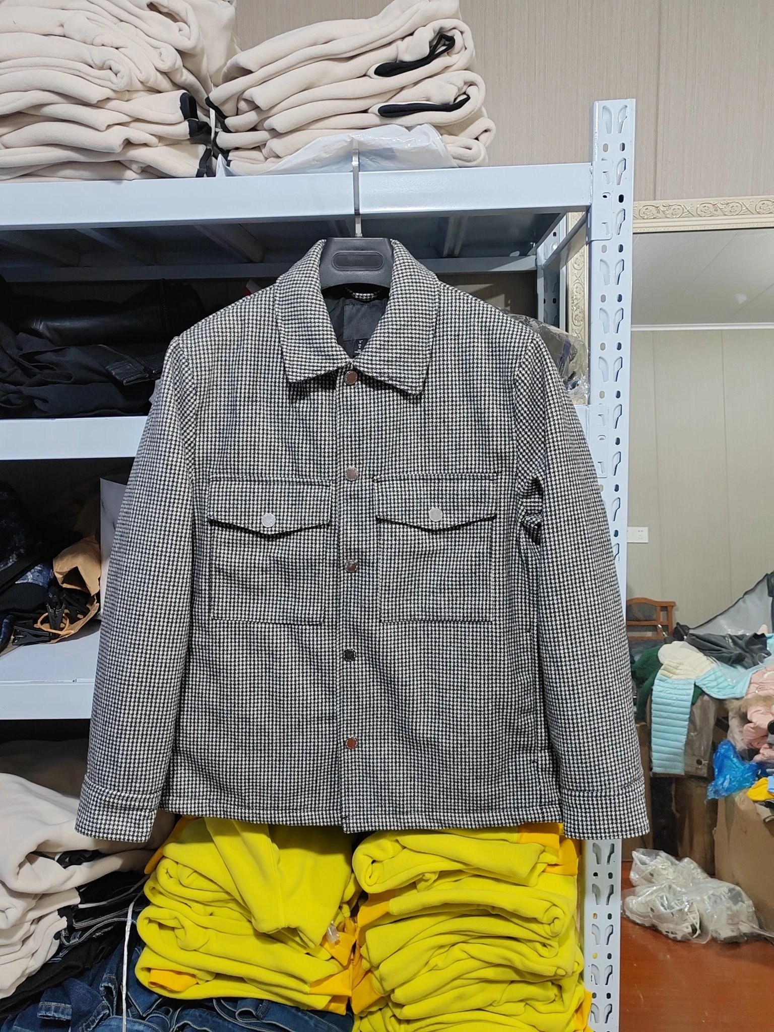 HM Wool Blend Quilted Collar Jacket