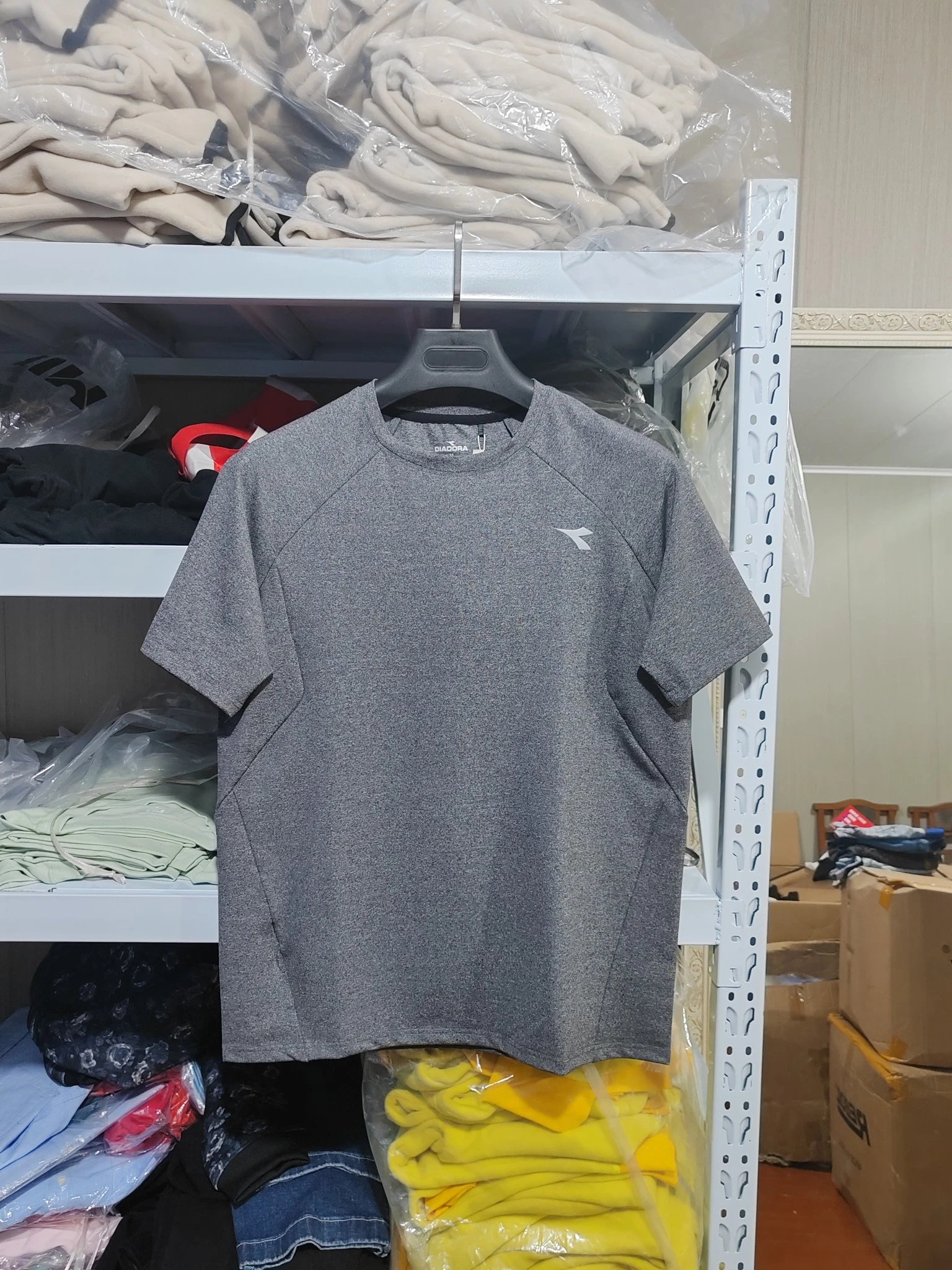 DIADORA Gray Quick-Dry T-Shirt