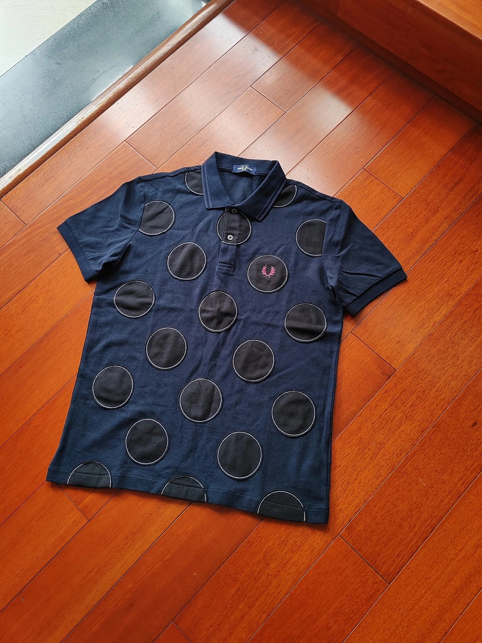 FP Wheat Polka Dot Pique Cotton POLO Shirt