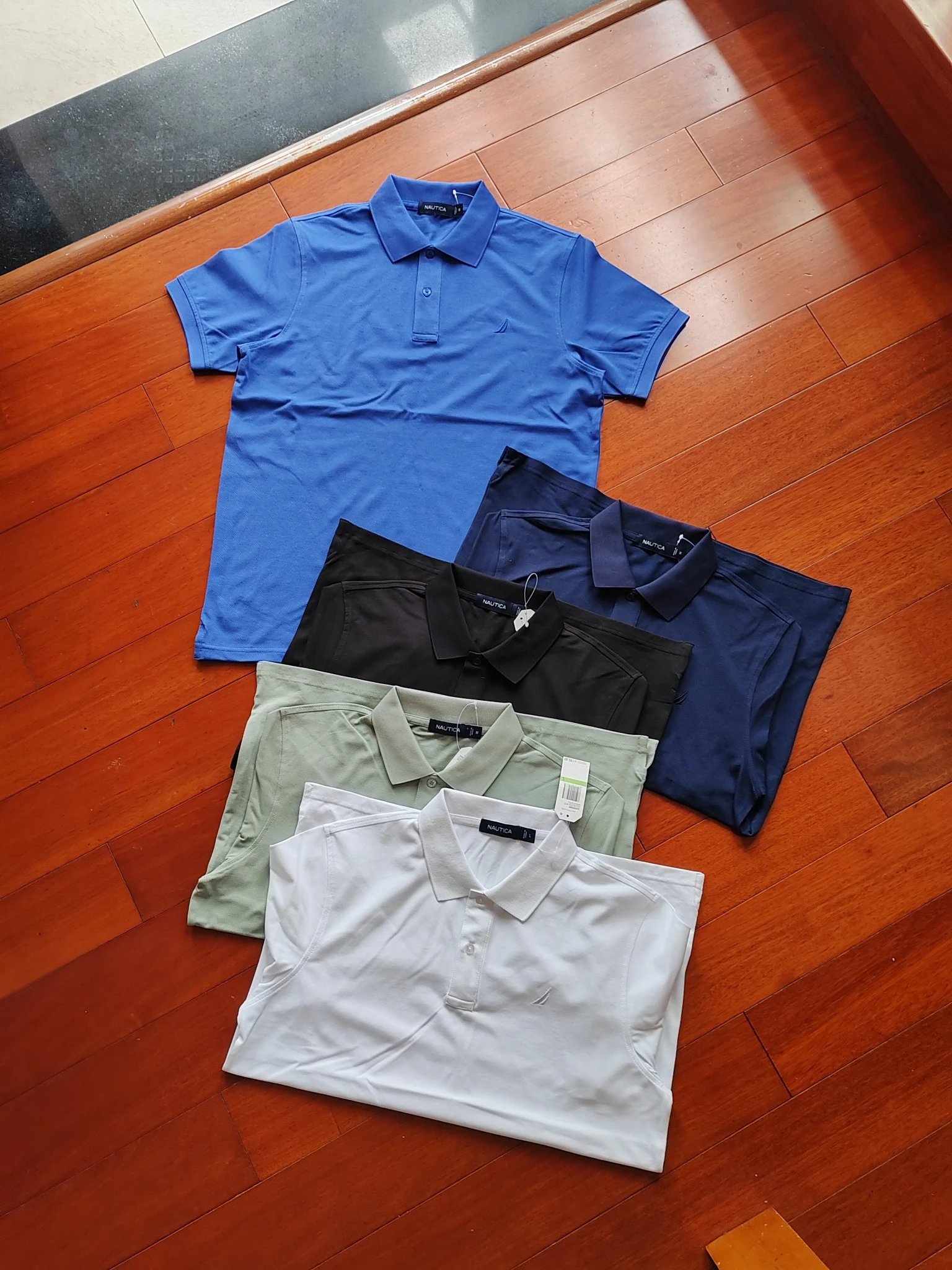 NAUTICA Original Men's Summer Mesh Pique Pure Cotton Embroidered POLO