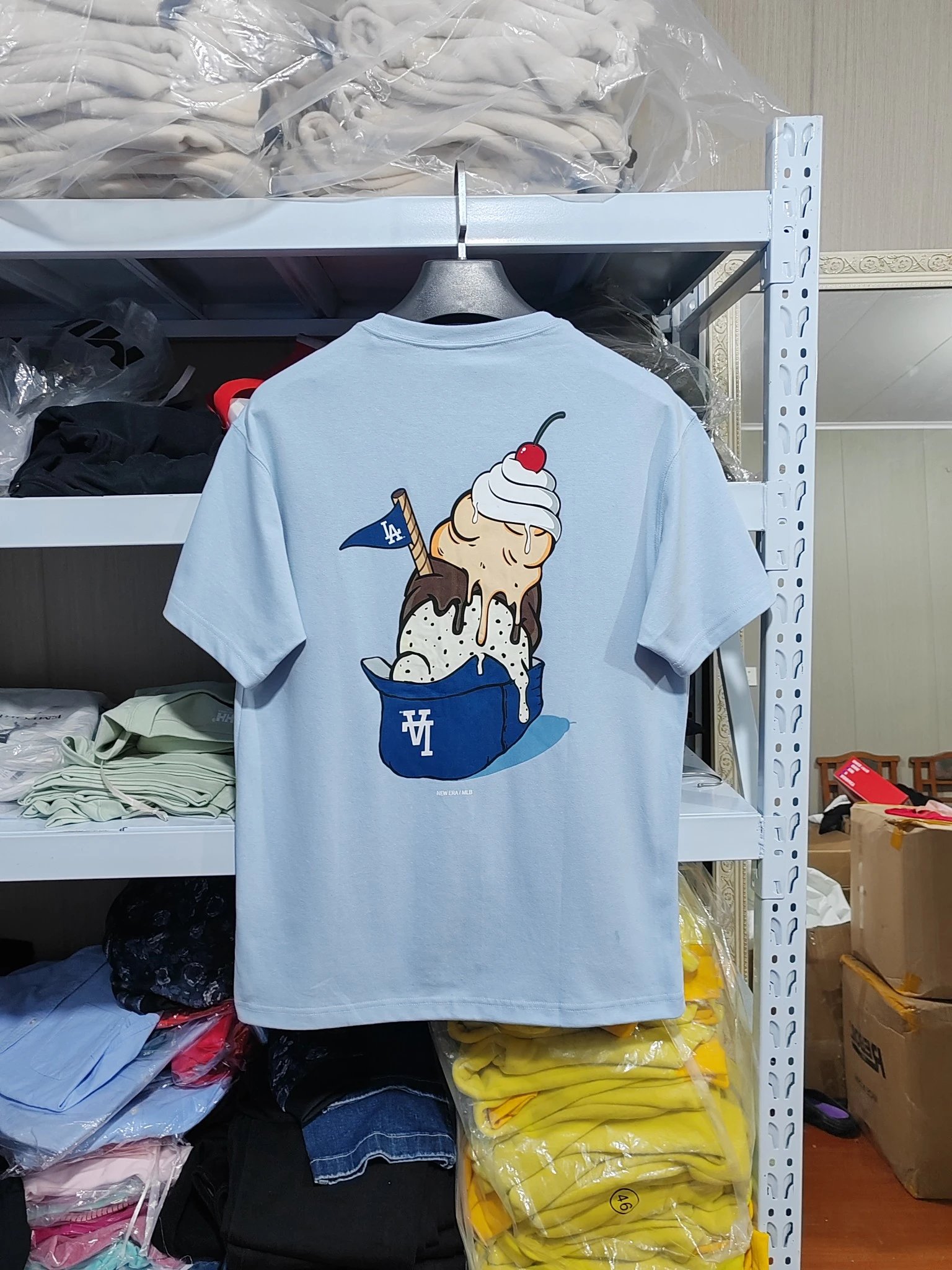 New Era Ice Cream Print T-Shirt