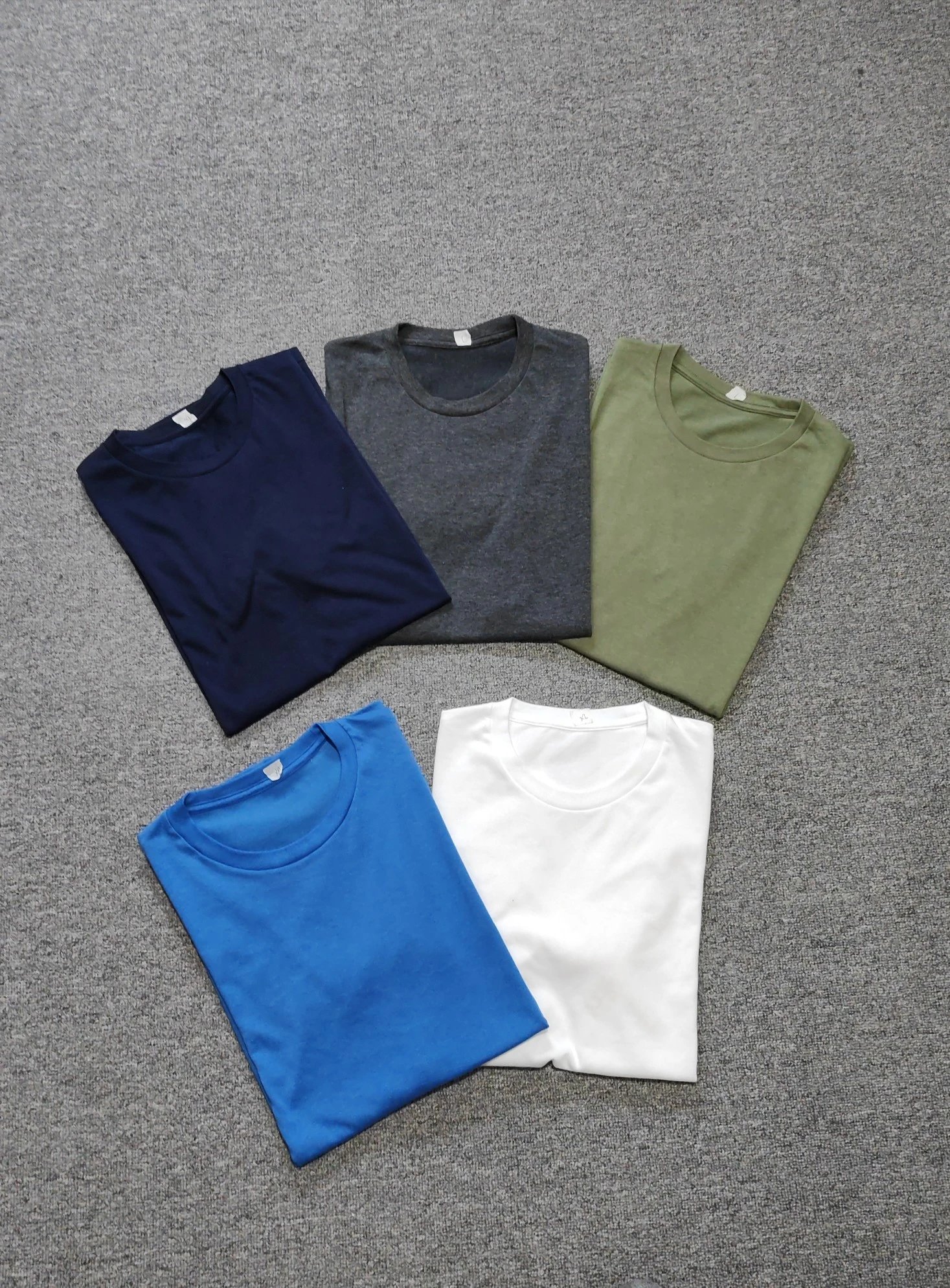 Japan Cotton Blend Simple Couple Crewneck T-Shirt