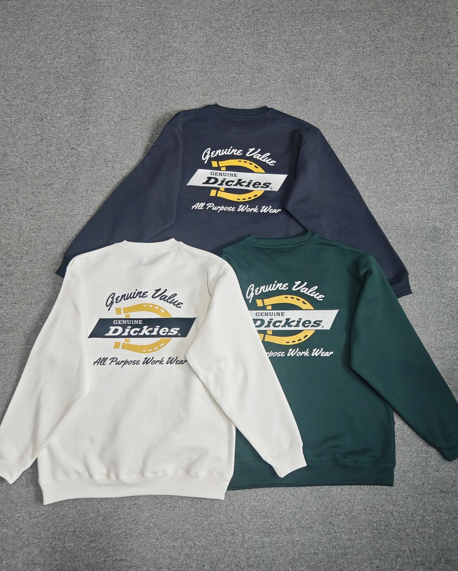 DICKIES Embroidered Logo Crew Neck Sweatshirt