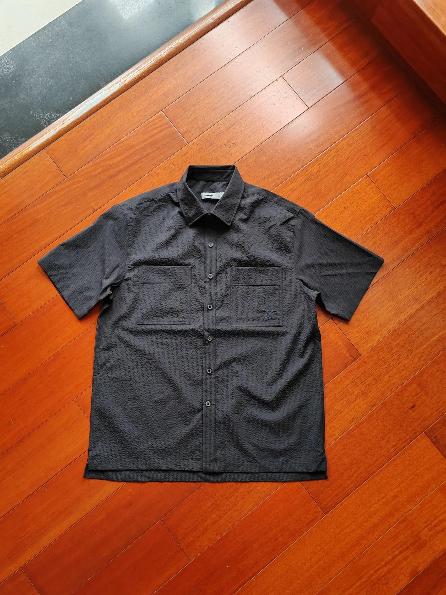 Cabbeen Bubble Twill Cargo Short Sleeve Shirt