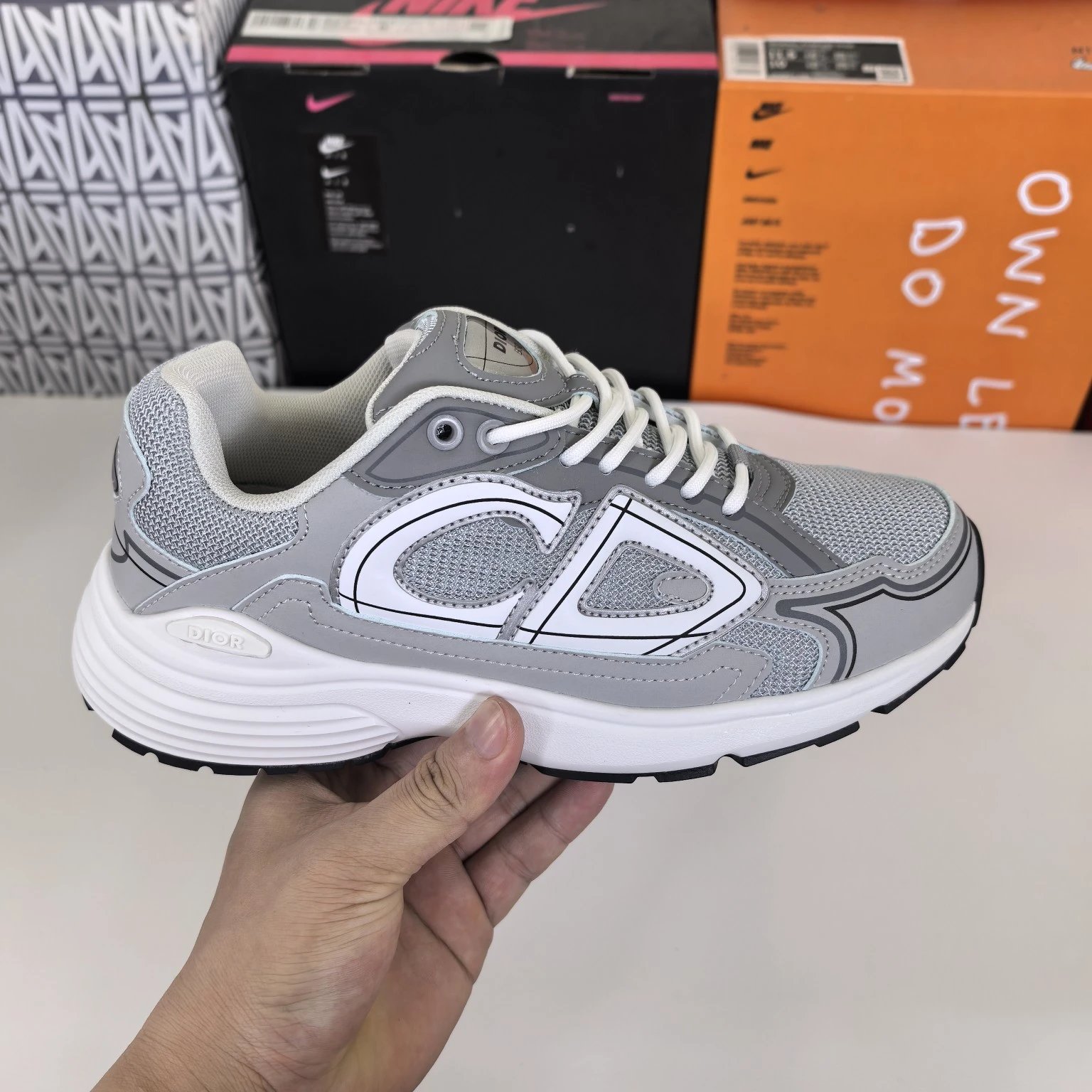 Gray White