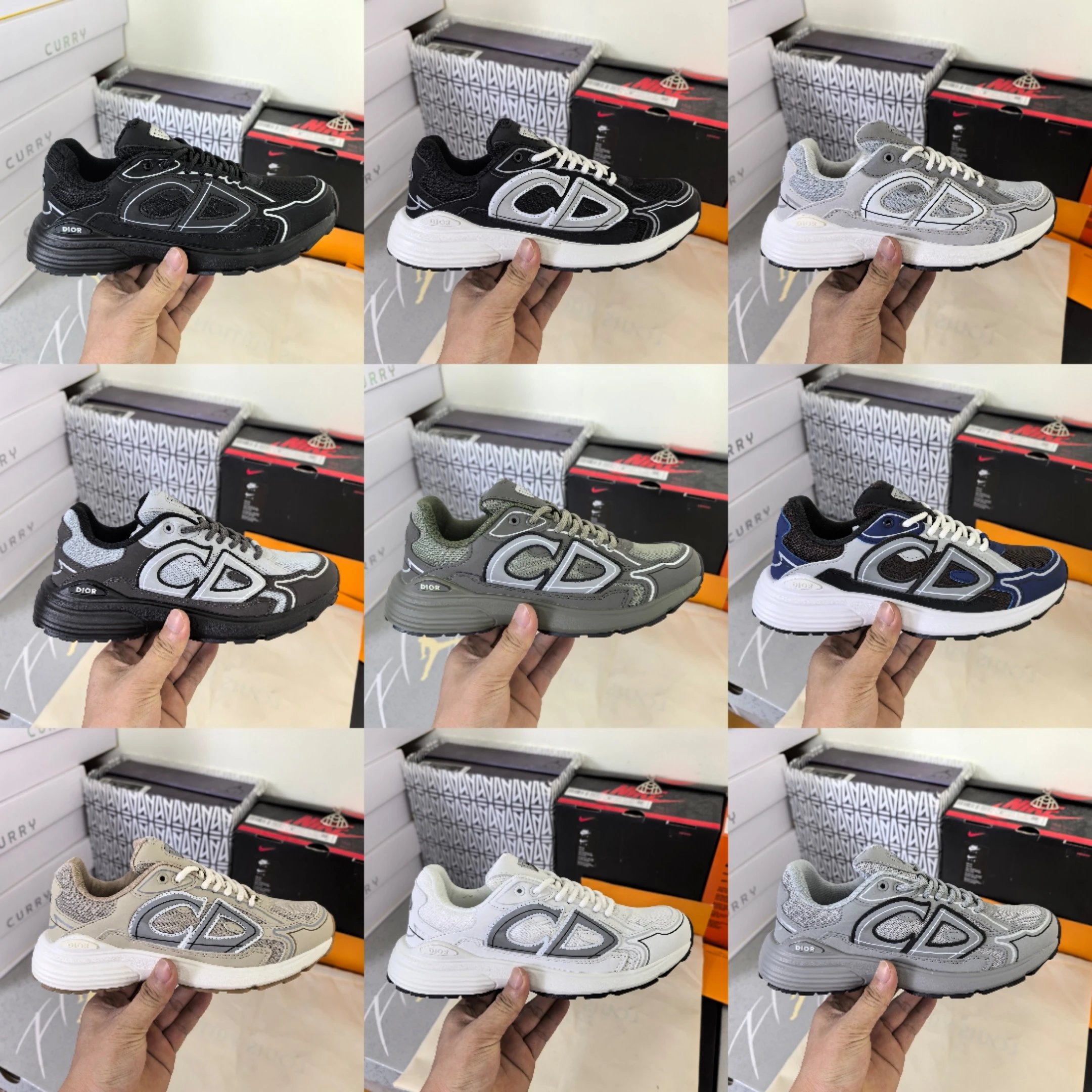 DIOR Dior B30 Simple Lace-up Low Top Life Casual Shoes