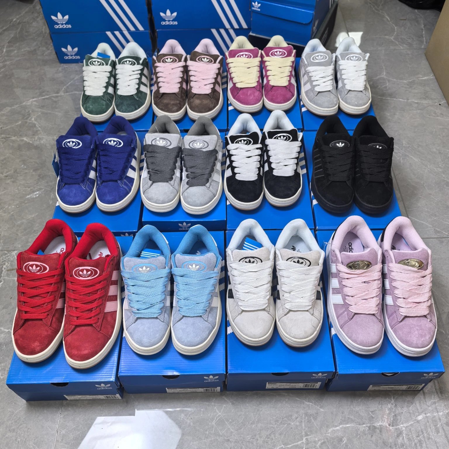 Foreign trade order Campus00s bread shoes Retro plate shoes Original order full pig eight material super shabu feeling