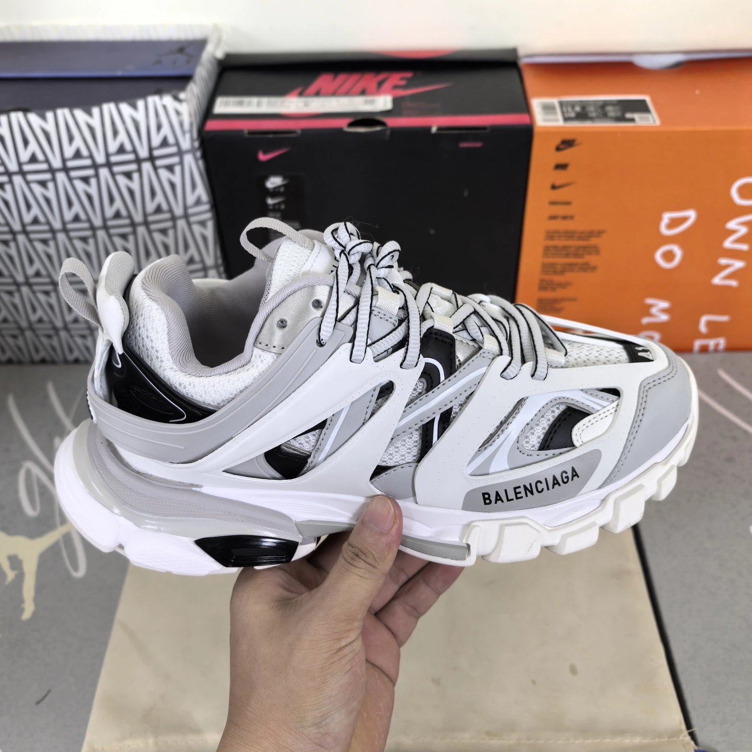 White Gray Black
