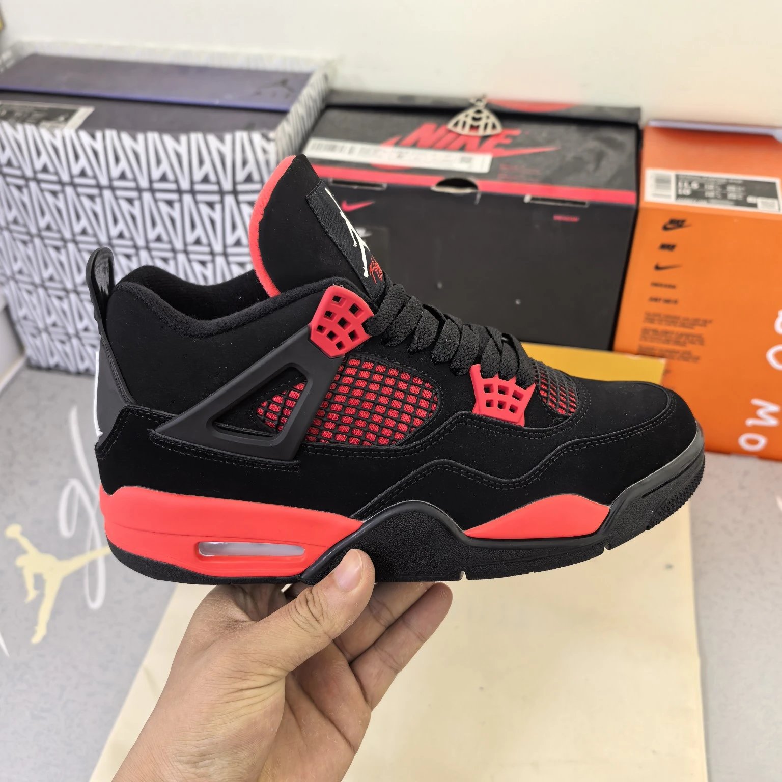 black and red