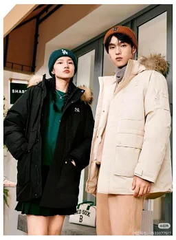 thumbnail for LZ Super Good, No Pilling, Super Thick, Down Jacket Warm Raccoon Fur Collar Parka Hooded Thick Jacket