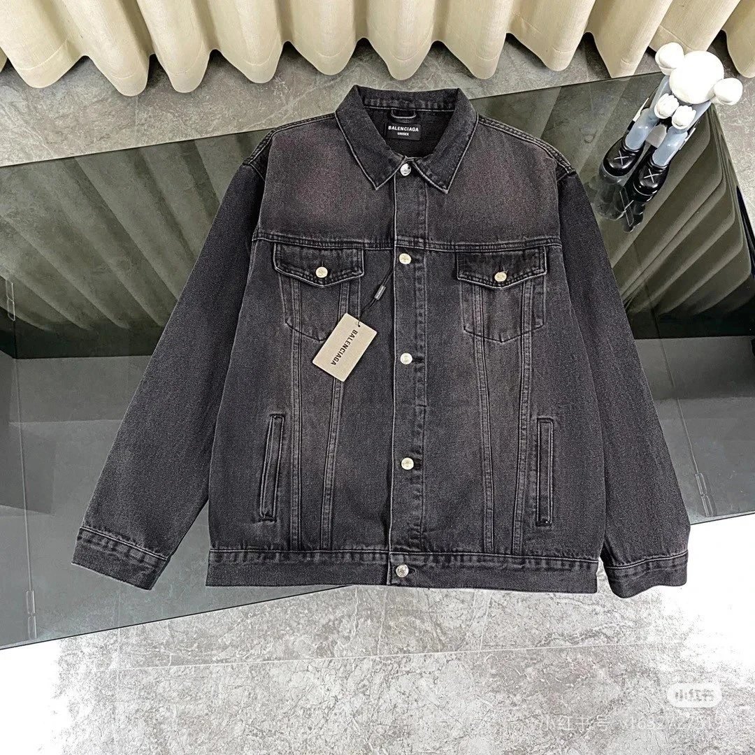 Crown Rhinestone Denim Jacket