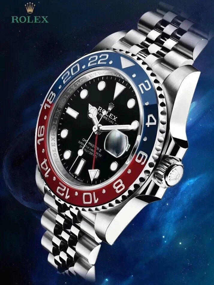 Clean Factory Rolex Pepsi GMT-Master II V3 with Dandong 3285 Movement, 72-Hour Power Reserve, Latest V3 Edition with Red Ceramic Bezel Insert