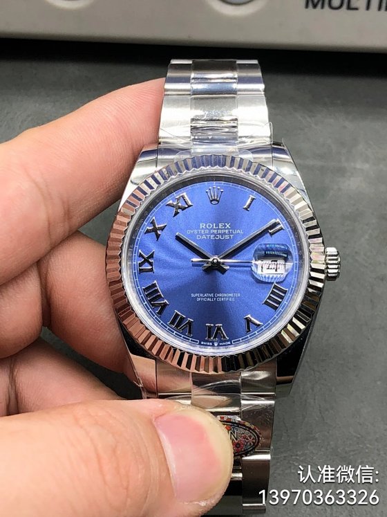 C-clean Rolex Watch Rome Log Blue Plate 41mm 3235 Movement Shipped with Actual Photos