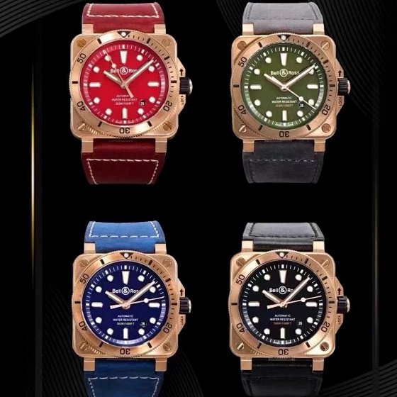 Bell & Ross INSTRUMENTS BR0392 Men's Mechanical Watch Bronze Case Square Wristwatch BR Bell Ross Bronze