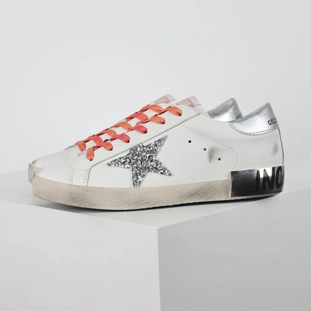 Golden Goose Sneakers Distressed star-appliqué low-top product detail image 36