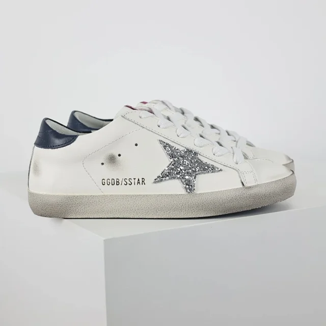 Golden Goose Sneakers Distressed star-appliqué low-top product detail image 16