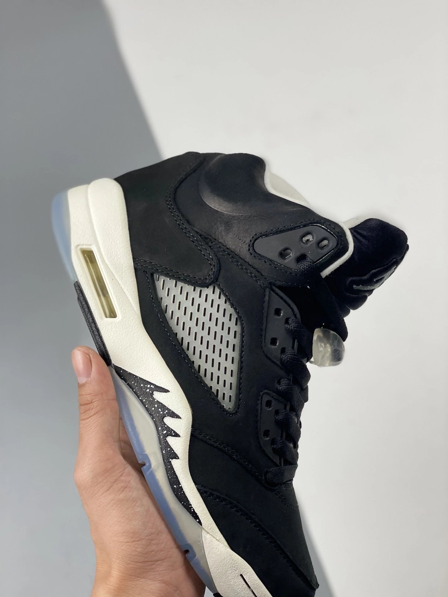 Off-White x Air Jordan 5 Retro 'Sail' Sneakers Basketball Shoes - 50