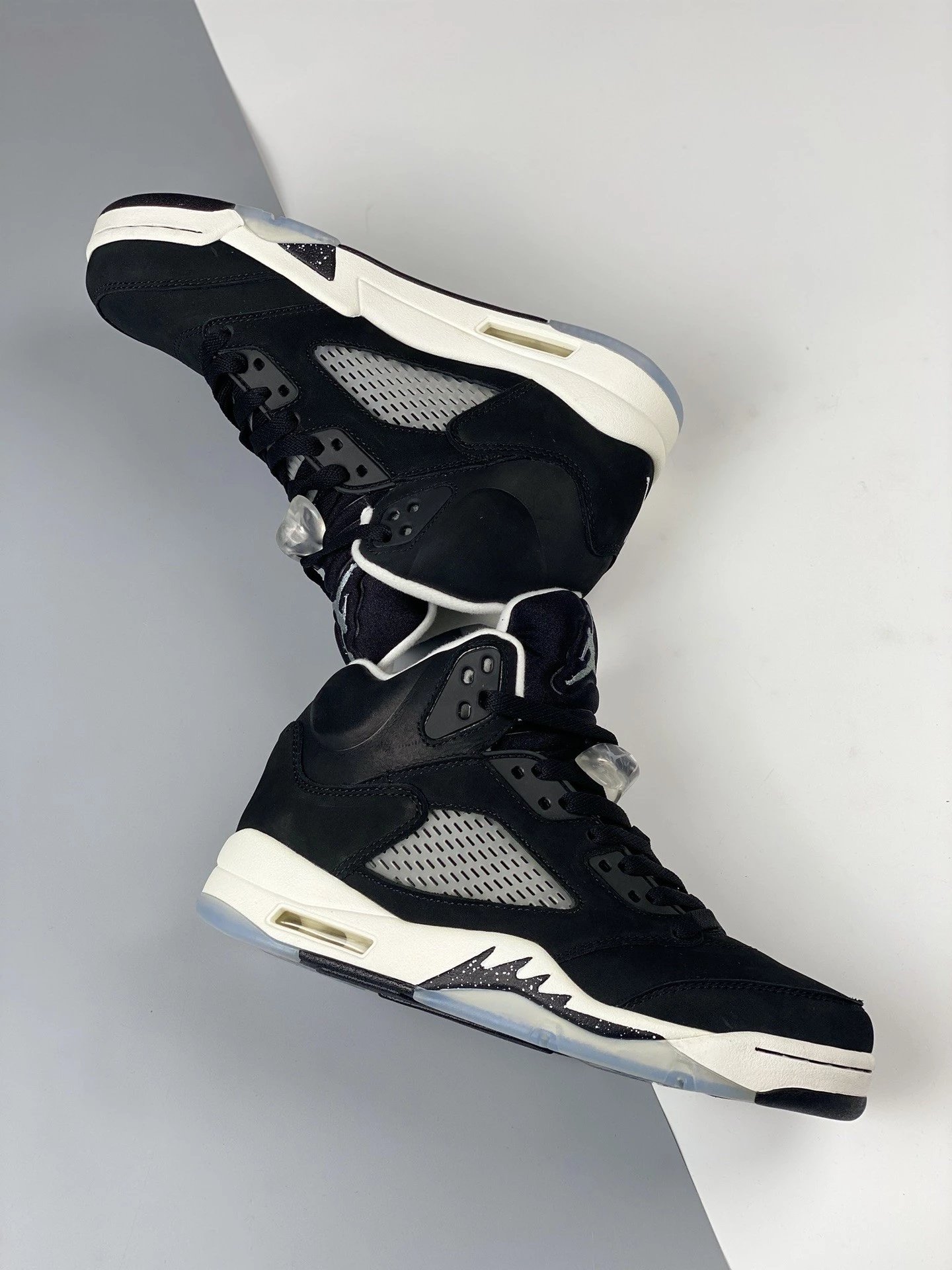Off-White x Air Jordan 5 Retro 'Sail' Sneakers Basketball Shoes - 46