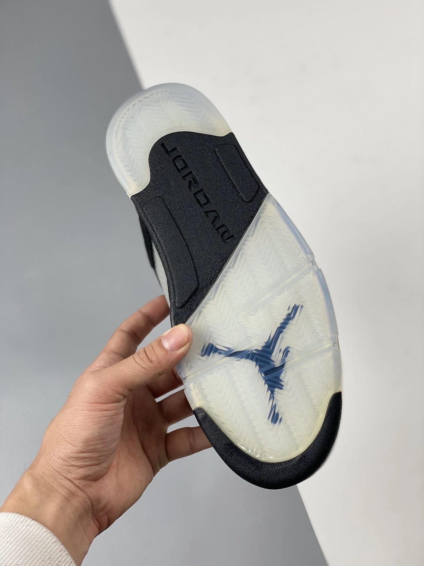 Off-White x Air Jordan 5 Retro 'Sail' Sneakers Basketball Shoes - 48