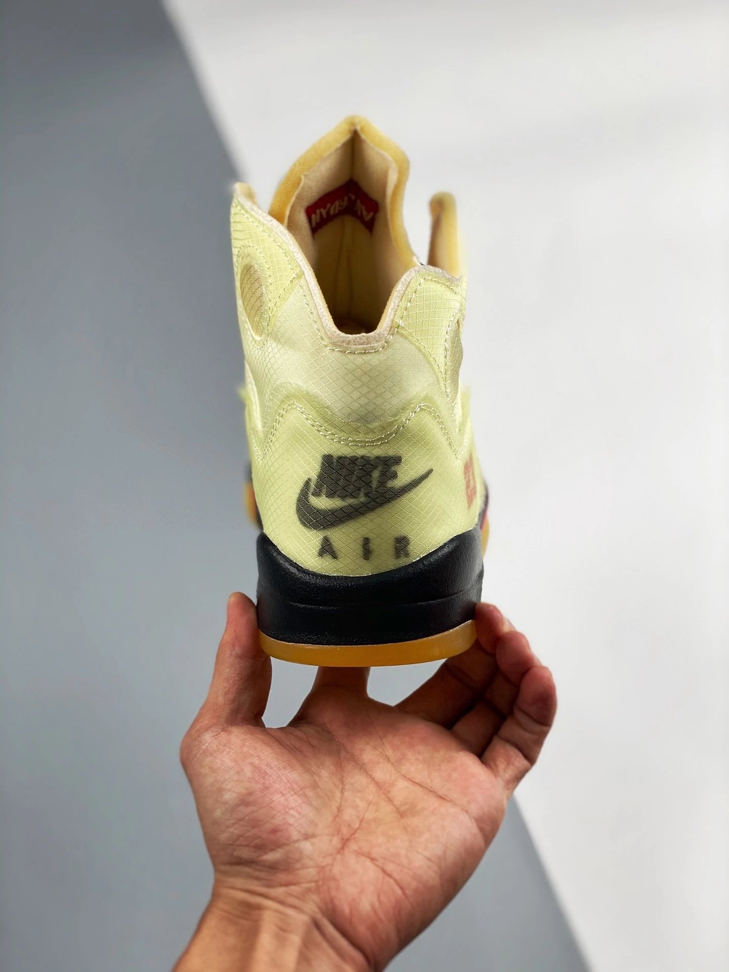 Off-White x Air Jordan 5 Retro 'Sail' Sneakers Basketball Shoes - 31